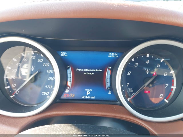 2019 Maserati Ghibli S Q4 მანქანა იყიდება აუქციონზე, vin: ZAM57YTA5K1337499, აუქციონის ნომერი: 45764548