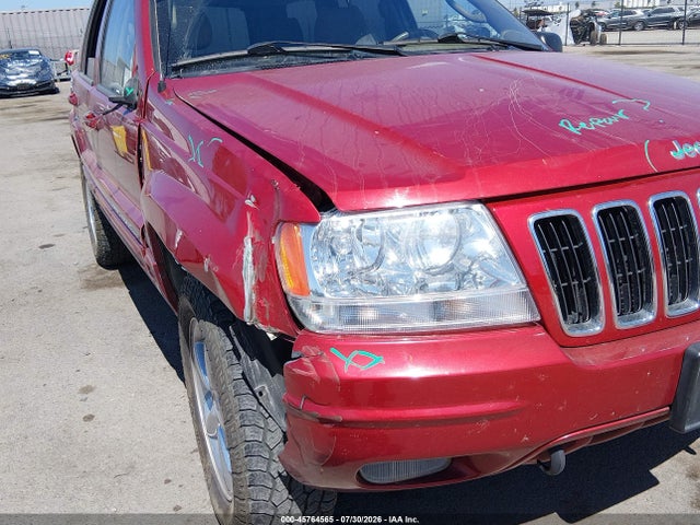 2002 Jeep Grand Cherokee Limited მანქანა იყიდება აუქციონზე, vin: 1J8GW58NX2C304568, აუქციონის ნომერი: 45764565