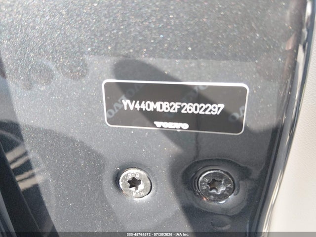 45764572 :رقم المزاد ، YV440MDB2F2602297 vin ، 2015 Volvo Xc60 T5 Premier مزاد بيع