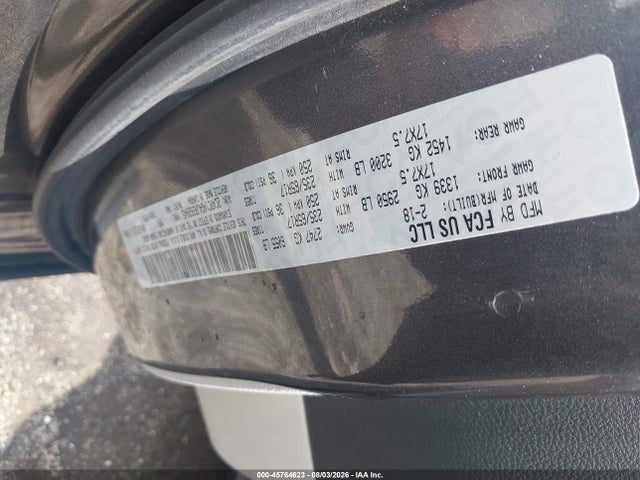 Продаж на аукціоні авто 2018 Chrysler Pacifica L, vin: 2C4RC1AG4JR262045, номер лоту: 45764623
