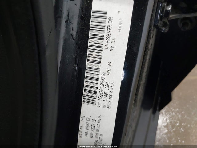 45764887 :رقم المزاد ، 1C3BC2FG8BN503687 vin ، 2011 Chrysler 200 Limited مزاد بيع
