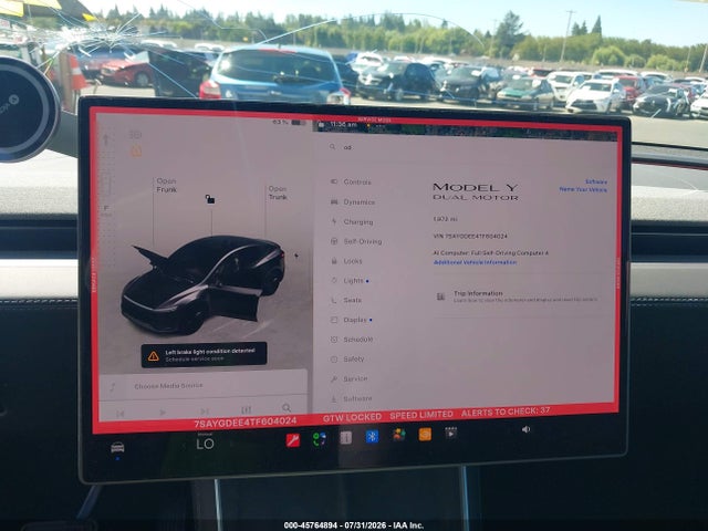 7SAYGDEE4TF604024 Tesla Model Y All-wheel Drive/long Range Launch Series/premium All-wheel Drive