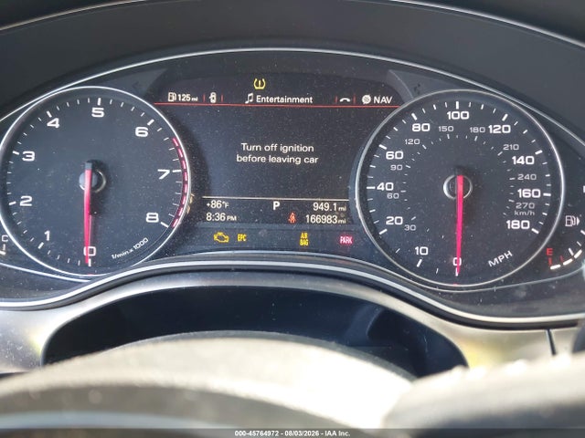 2013 Audi A7 3.0t Premium მანქანა იყიდება აუქციონზე, vin: WAUYGAFC4DN024362, აუქციონის ნომერი: 45764972