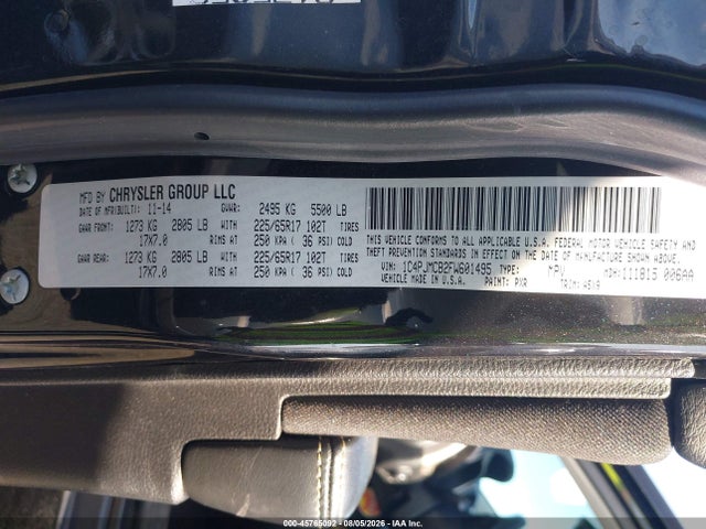 Jeep Cherokee Latitude 2015 1C4PJMCB2FW601495 Image 9