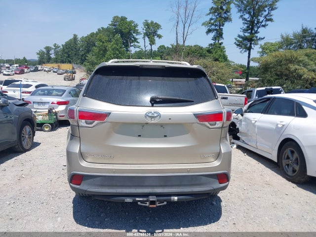 Продажа на аукционе авто 2016 Toyota Highlander Limited Platinum V6, vin: 5TDYKRFH4GS168570, номер лота: 45765136