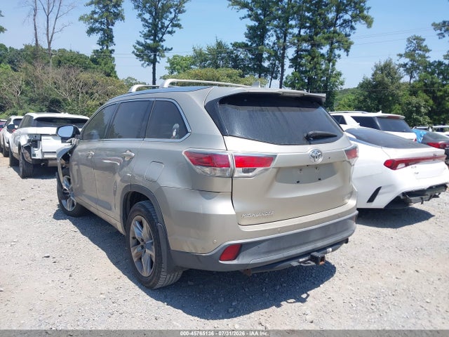 Продажа на аукционе авто 2016 Toyota Highlander Limited Platinum V6, vin: 5TDYKRFH4GS168570, номер лота: 45765136