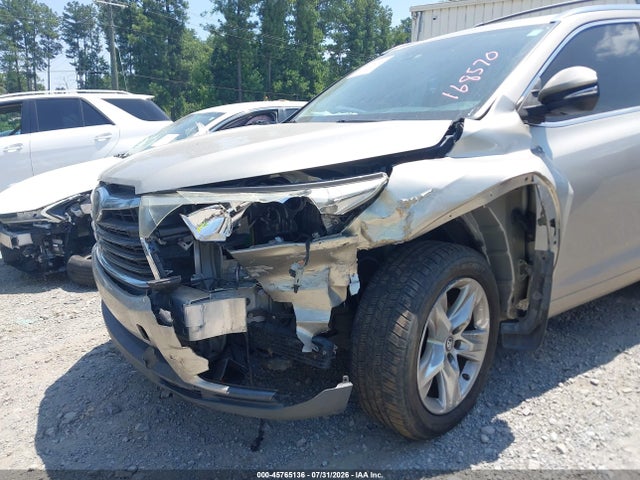 Продажа на аукционе авто 2016 Toyota Highlander Limited Platinum V6, vin: 5TDYKRFH4GS168570, номер лота: 45765136
