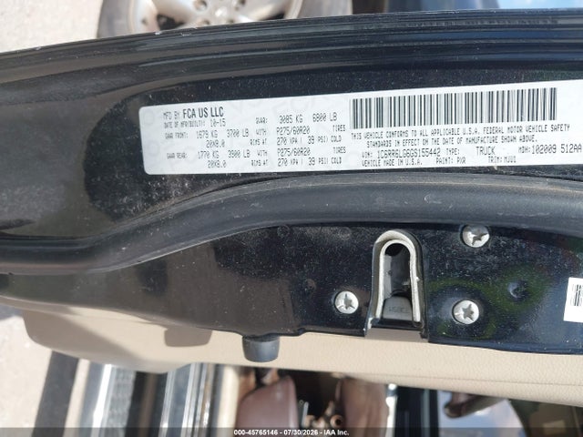 45765146 :رقم المزاد ، 1C6RR6LG6GS155442 vin ، 2016 Ram 1500 Slt مزاد بيع
