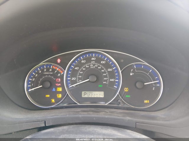 Aukcja sprzedaży 2010 Subaru Forester 2.5x, vin: JF2SH6AC1AH726287, numer aukcji: 45765321