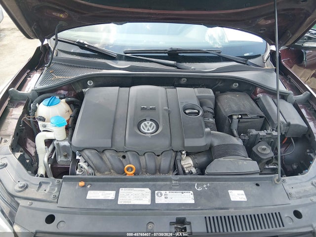 Aukcja sprzedaży 2012 Volkswagen Passat 2.5l Se, vin: 1VWBH7A33CC092546, numer aukcji: 45765407