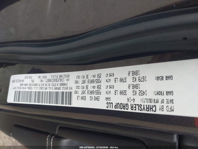 1C4RJFBG4EC496671 Jeep Grand Cherokee Limited