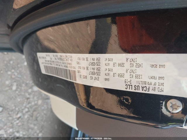 45765460 :رقم المزاد ، 2C4RC1DG7KR666146 vin ، 2019 Chrysler Pacifica Touring مزاد بيع