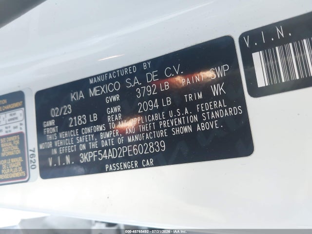 KIA Forte Gt-line 2023 3KPF54AD2PE602839 Image 9