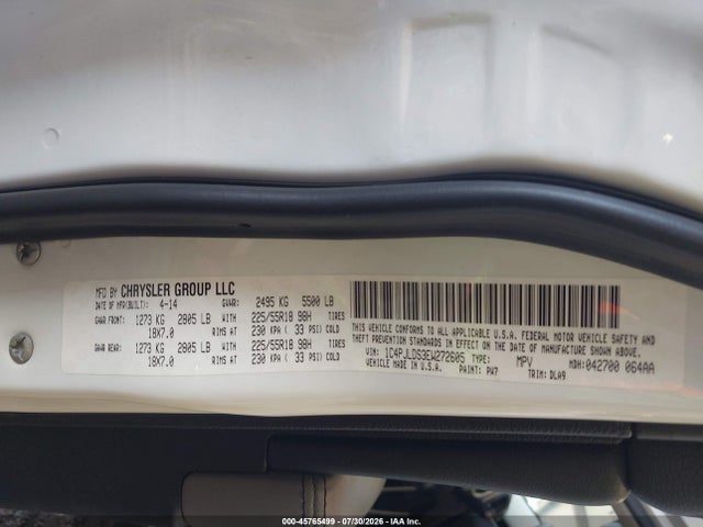 Jeep Cherokee Limited 2014 1C4PJLDS3EW272605 Image 9