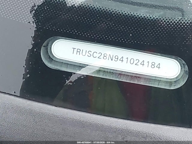 Aukcja sprzedaży 2004 Audi Tt 1.8l, vin: TRUSC28N941024184, numer aukcji: 45765541