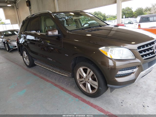 45765724 :رقم المزاد ، 4JGDA5HB6CA025187 vin ، 2012 Mercedes-benz Ml 350 4matic مزاد بيع