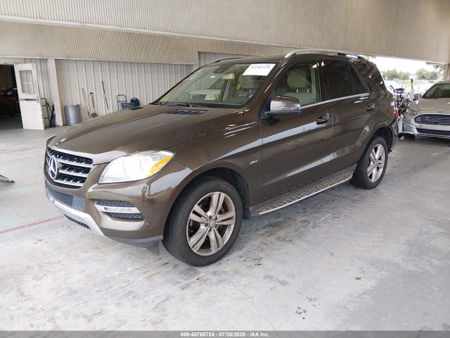 45765724 :رقم المزاد ، 4JGDA5HB6CA025187 vin ، 2012 Mercedes-benz Ml 350 4matic مزاد بيع