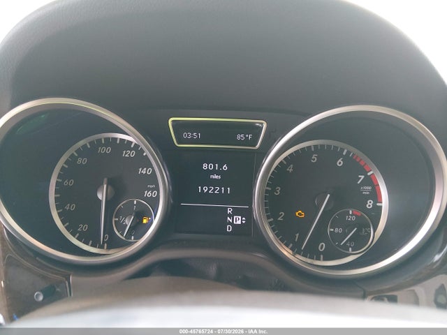 45765724 :رقم المزاد ، 4JGDA5HB6CA025187 vin ، 2012 Mercedes-benz Ml 350 4matic مزاد بيع