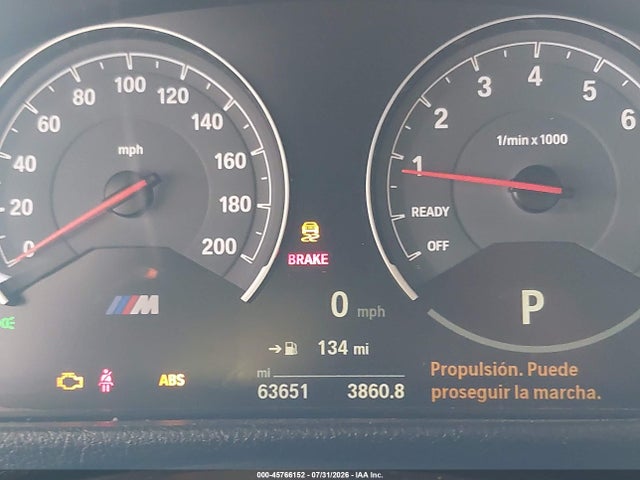 45766152 :رقم المزاد ، WBS8M9C53G5D31540 vin ، 2016 Bmw M3 مزاد بيع