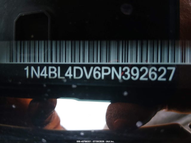 1N4BL4DV6PN392627 Nissan Altima Sv Fwd