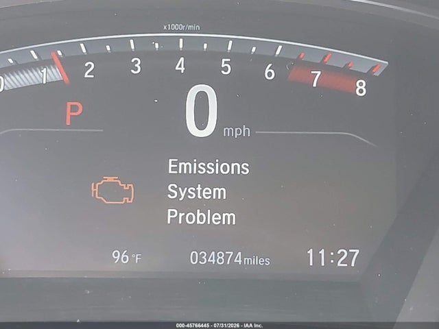 2HKRW1H59MH411417 Honda Cr-v 2wd Ex