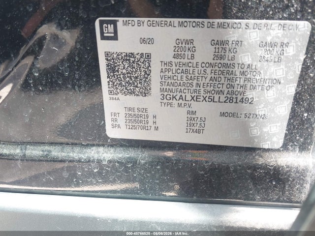 Aukcja sprzedaży 2020 Gmc Terrain Awd Denali, vin: 3GKALXEX5LL281492, numer aukcji: 45766525