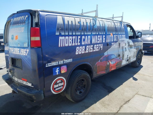 45766531 :رقم المزاد ، 1GCGG29C881221094 vin ، 2008 Chevrolet Express Cargo Van Work Van مزاد بيع
