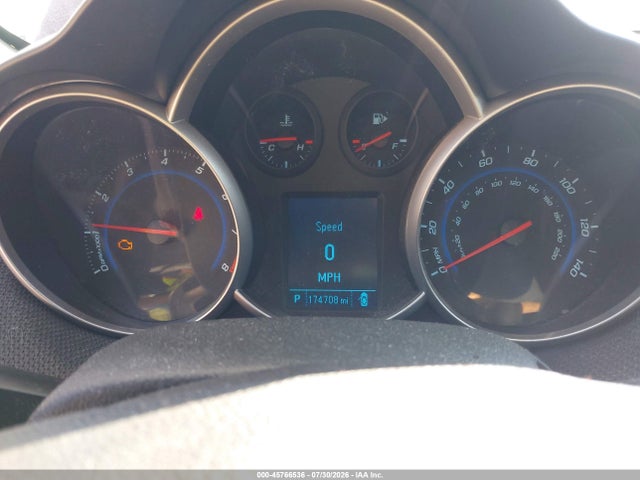 45766536 :رقم المزاد ، 1G1PF5SC3C7345657 vin ، 2012 Chevrolet Cruze 1lt مزاد بيع