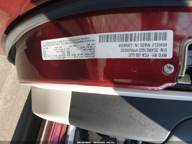 45766557 :رقم المزاد ، 2C4RC1GG1PR509232 vin ، 2023 Chrysler Pacifica Limited مزاد بيع