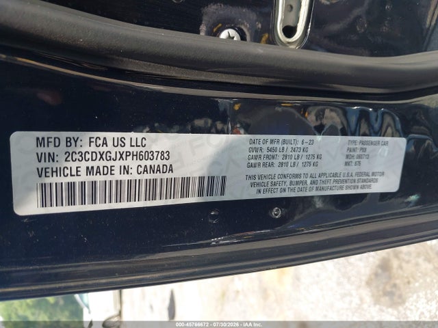 Dodge Charger Scat Pack 2023 2C3CDXGJXPH603783 Image 9