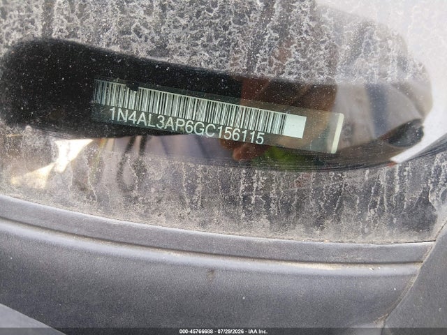 1N4AL3AP6GC156115 Nissan Altima 2.5/2.5 S/2.5 Sl/2.5 Sr/2.5 Sv