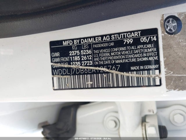 Продажа на аукционе авто 2014 Mercedes-benz Cls 550, vin: WDDLJ7DB6EA125767, номер лота: 45766813