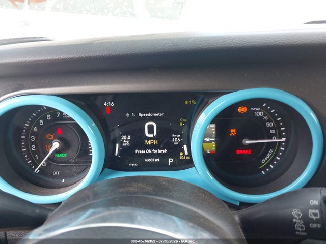 45766952 :رقم المزاد ، 1C4JJXR66PW580783 vin ، 2023 Jeep Wrangler 4xe Rubicon 4x4 مزاد بيع