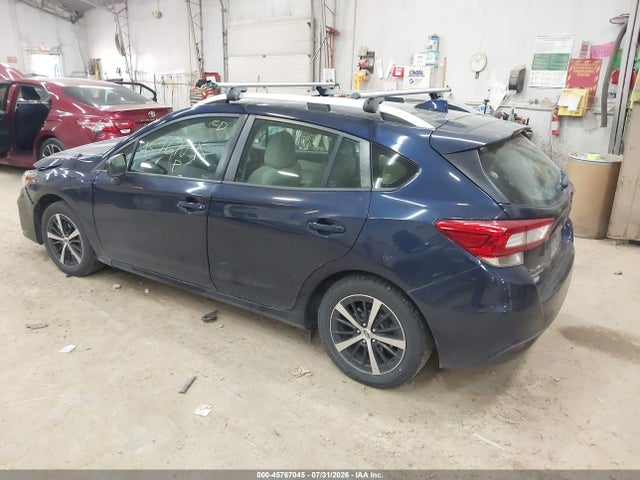 2019 Subaru Impreza 2.0i Premium მანქანა იყიდება აუქციონზე, vin: 4S3GTAC61K3723787, აუქციონის ნომერი: 45767045