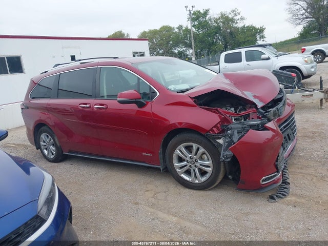 Продажа на аукционе авто 2021 Toyota Sienna Platinum, vin: 5TDESKFC6MS022973, номер лота: 45767211