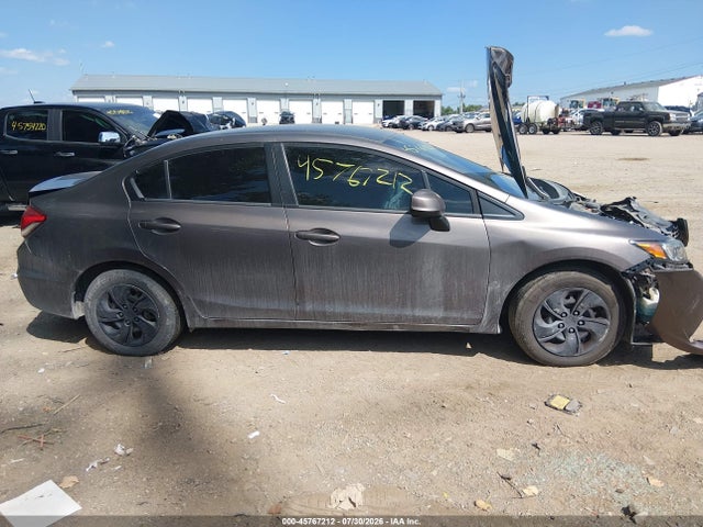 45767212 :رقم المزاد ، 19XFB2F5XDE026962 vin ، 2013 Honda Civic Lx مزاد بيع