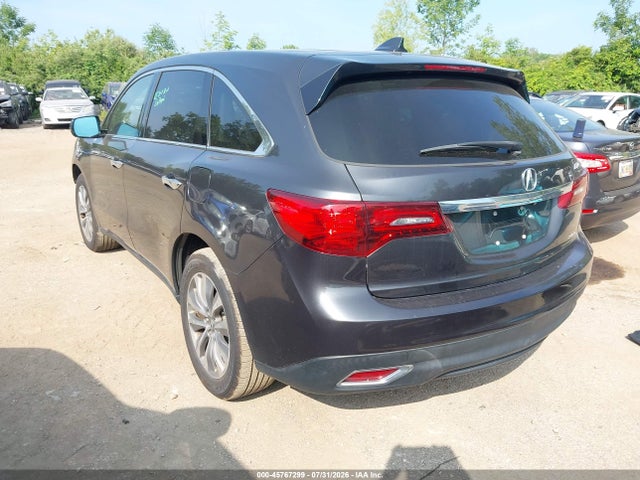 2014 Acura Mdx Technology Package მანქანა იყიდება აუქციონზე, vin: 5FRYD4H47EB027404, აუქციონის ნომერი: 45767299