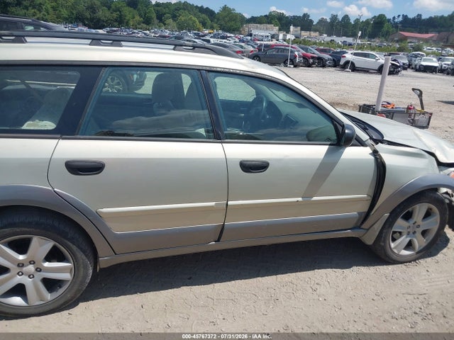 2006 Subaru Outback 2.5i მანქანა იყიდება აუქციონზე, vin: 4S4BP61C866326758, აუქციონის ნომერი: 45767372