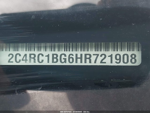 45767544 :رقم المزاد ، 2C4RC1BG6HR721908 vin ، 2017 Chrysler Pacifica Touring-l مزاد بيع