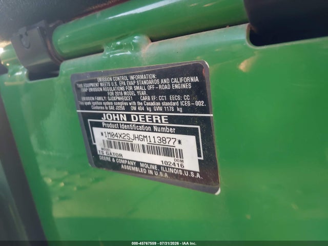 1M04X2SJHGM113877 John Deere Other