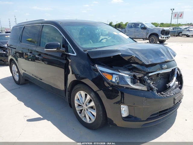 2018 Kia Sedona Ex მანქანა იყიდება აუქციონზე, vin: KNDMC5C12J6397168, აუქციონის ნომერი: 45767636