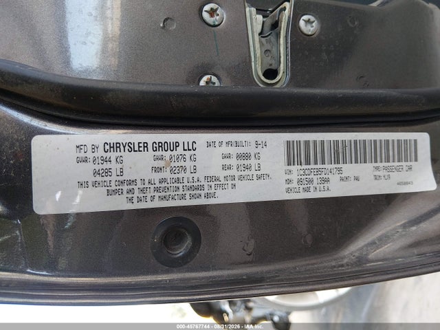 45767744 :رقم المزاد ، 1C3CDFEB5FD141795 vin ، 2015 Dodge Dart Gt مزاد بيع
