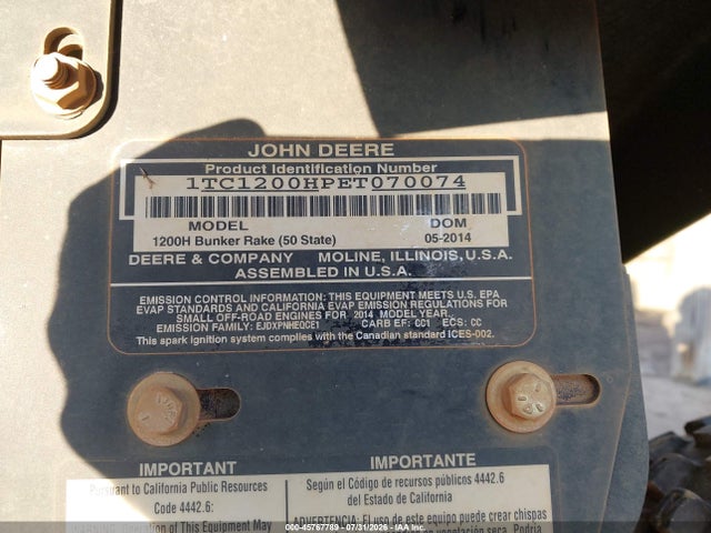 1TC1200HPET070074 John Deere Other