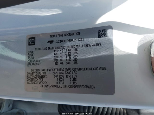 Chevrolet Silverado Ev Work Truck 2024 1GC10UED6RU201351 Image 9
