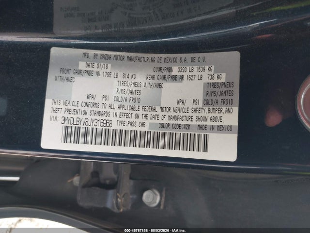 Продажа на аукционе авто 2018 Toyota Yaris Ia, vin: 3MYDLBYV8JY316968, номер лота: 45767856