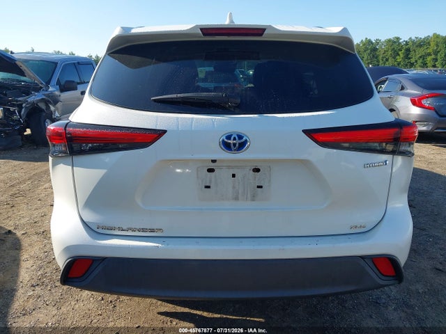 Продажа на аукционе авто 2020 Toyota Highlander Hybrid Xle, vin: 5TDGBRCH4LS500310, номер лота: 45767877