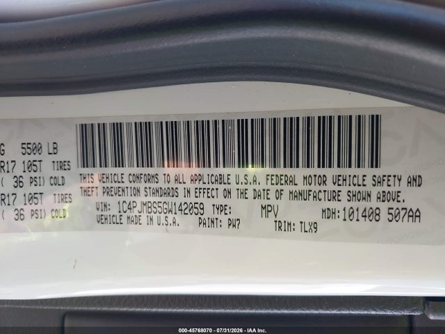 Jeep Cherokee Trailhawk 2016 1C4PJMBS5GW142059 Image 9