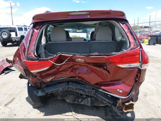 2014 Toyota Sienna Le V6 8 Passenger მანქანა იყიდება აუქციონზე, vin: 5TDKK3DC2ES440704, აუქციონის ნომერი: 45768119