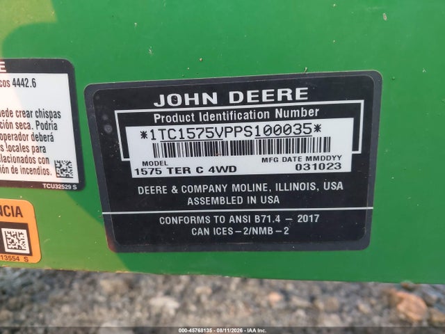 1TC1575VPPS100035 John Deere Other