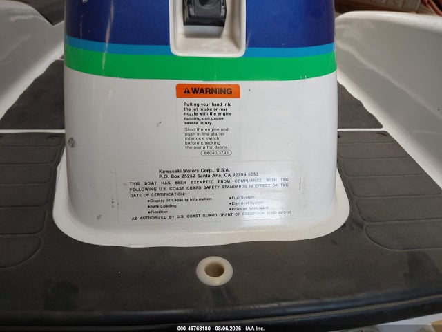 Aukcja sprzedaży 1991 Kawasaki Jet Ski 650, vin: KAW42725F191, numer aukcji: 45768180